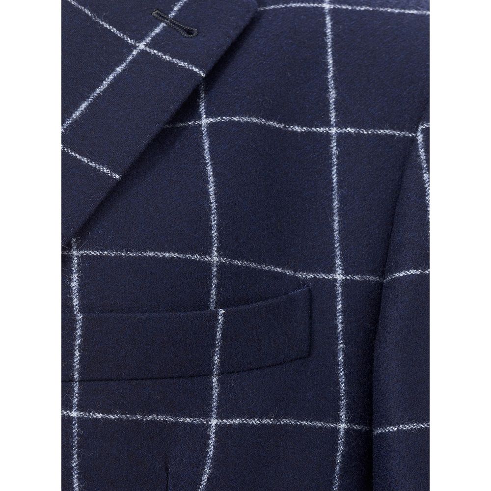 Malo Blue Wool Jacket: Timeless Elegance Redefined