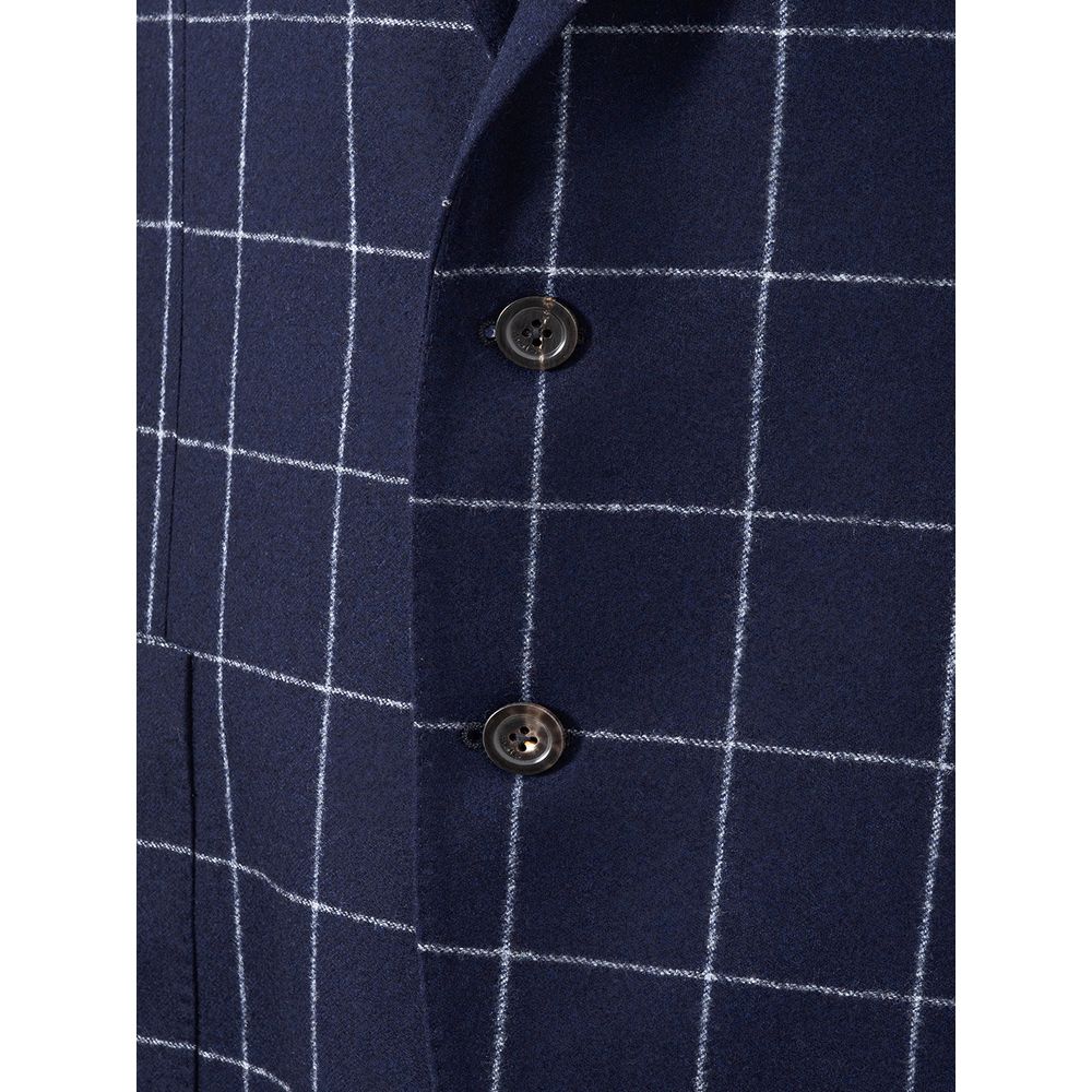 Malo Blue Wool Jacket: Timeless Elegance Redefined