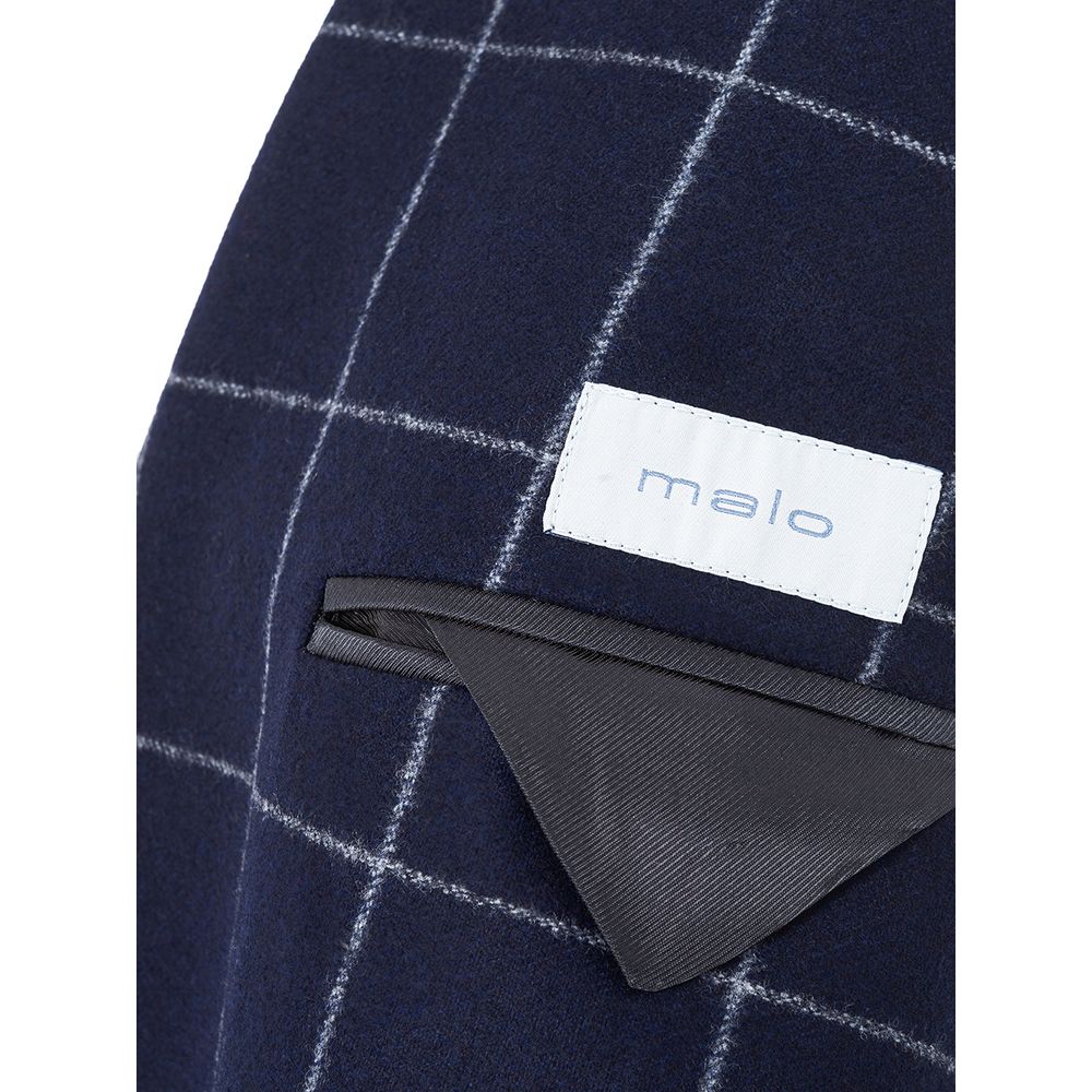 Malo Blue Wool Jacket: Timeless Elegance Redefined