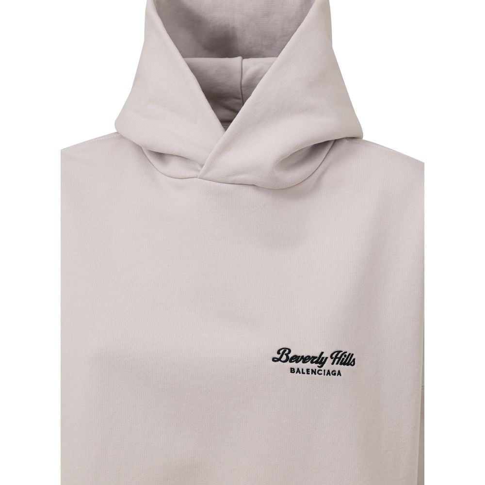Balenciaga Gray Cotton Sweater for Elevated Wardrobe Essentials