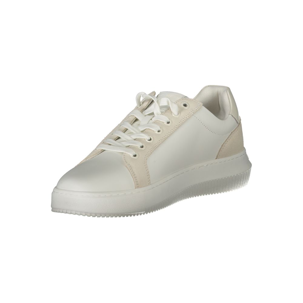 Calvin Klein White Leather Sneaker for Modern Elegance