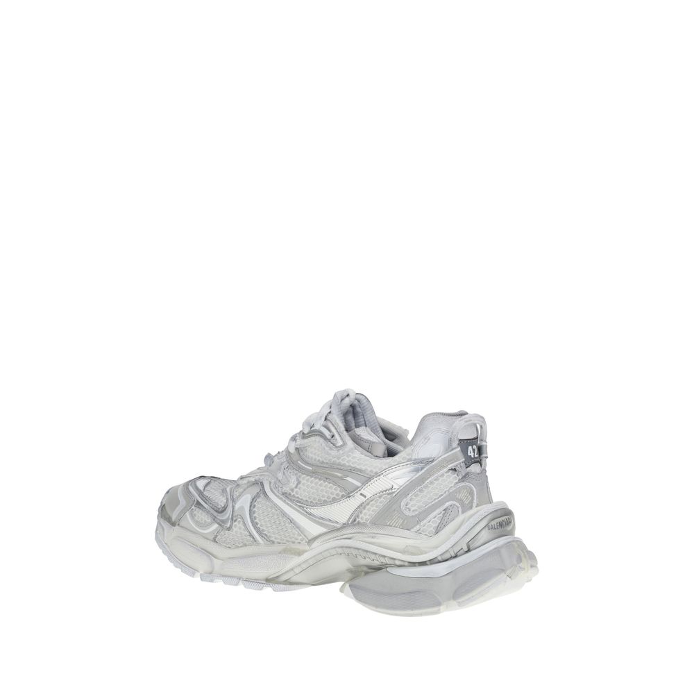 Balenciaga White Leather Runner 2 Sneakers - Urban Luxe Footwear Design