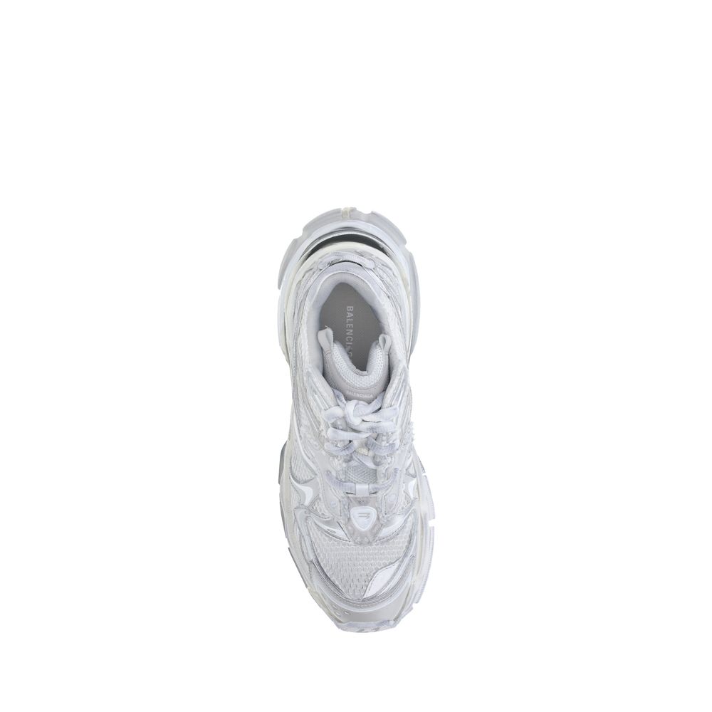 Balenciaga White Leather Runner 2 Sneakers - Urban Luxe Footwear Design