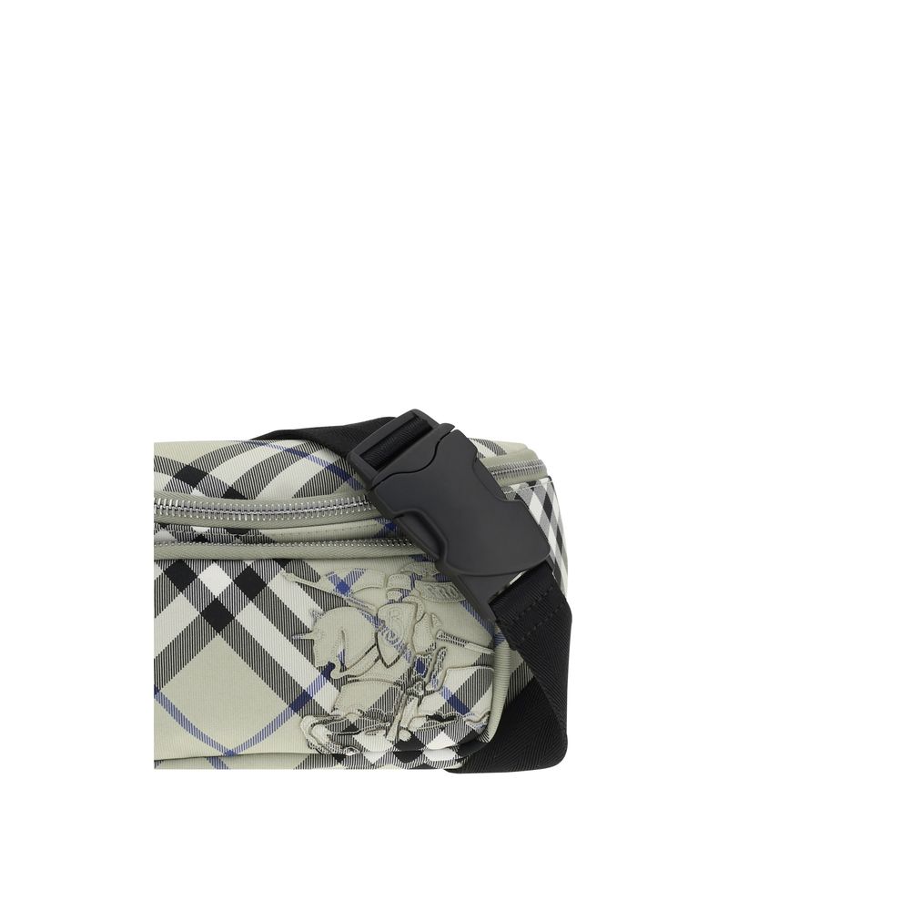 Burberry Red Canvas Fanny Pack - Timeless Elegance Redefined