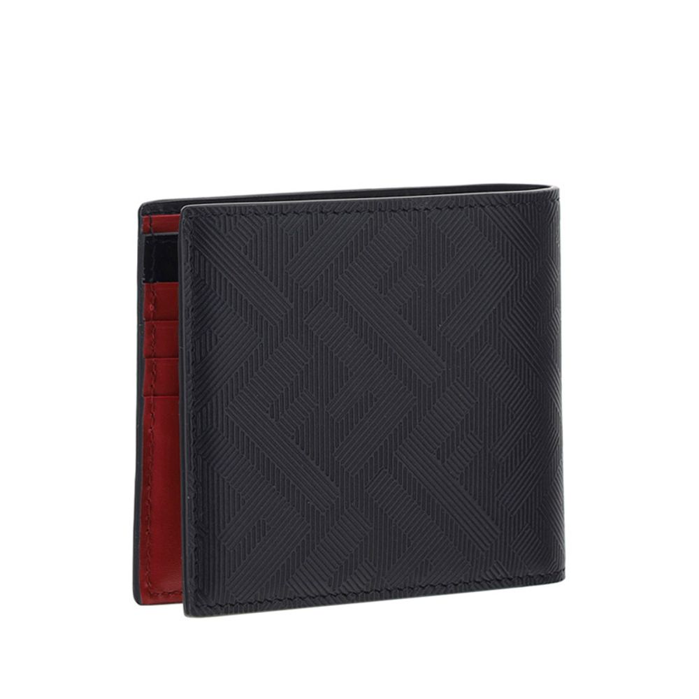 Fendi Black Two-Tone Leather Bifold Wallet