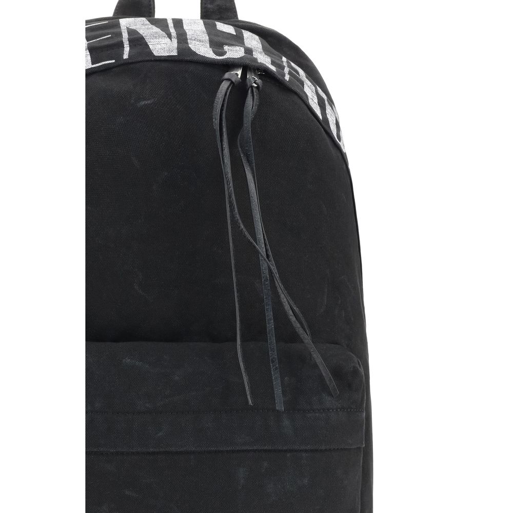 Balenciaga Black Canvas Editor Backpack: Luxury Minimalist Design