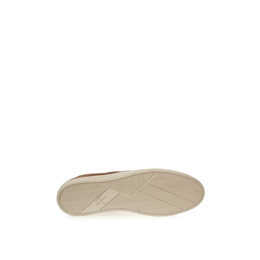 Lardini Rich Brown Suede Sneakers for Distinct Style