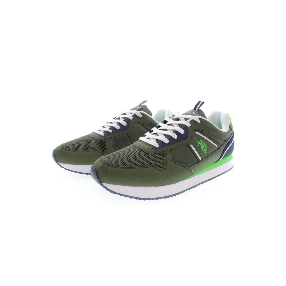 U.S. POLO ASSN. Green Canvas Sneakers for Elevated Style