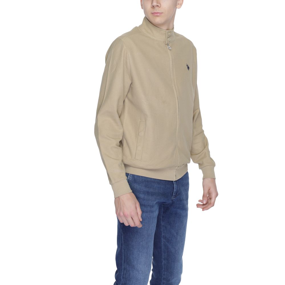 U.S. POLO ASSN. Beige Cotton Jacket for Effortless Elegance