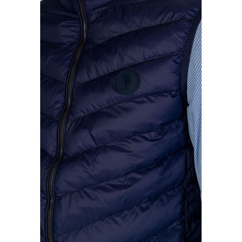U.S. POLO ASSN. Blue Cotton Jacket for Refined Casual Elegance