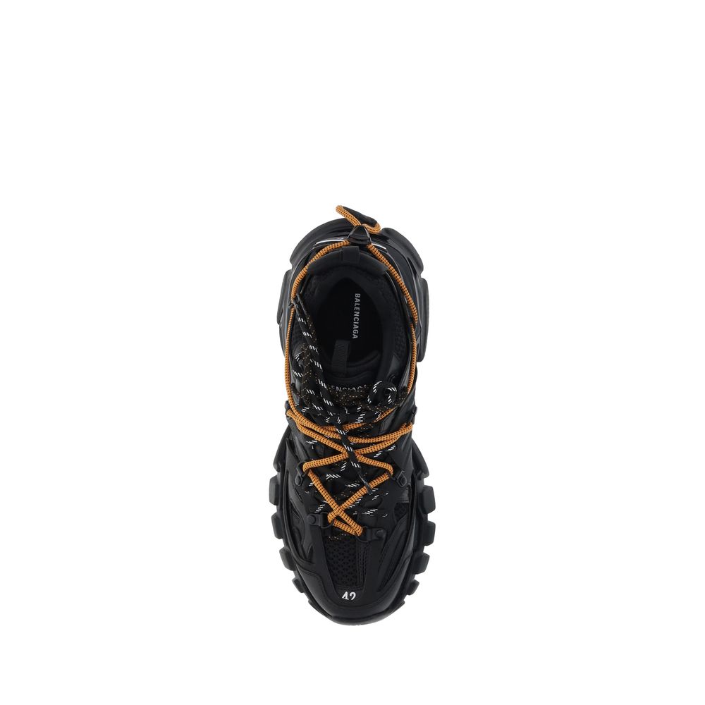 Balenciaga White Leather Track Trail Laces Sneakers for Elevated Style