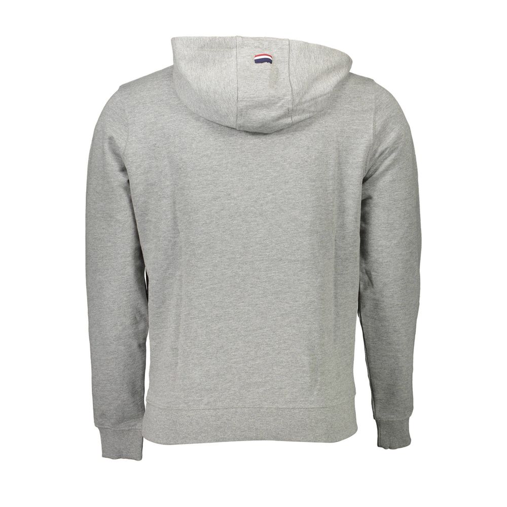 U.S. POLO ASSN. Gray Cotton Sweater for Refined Elegance