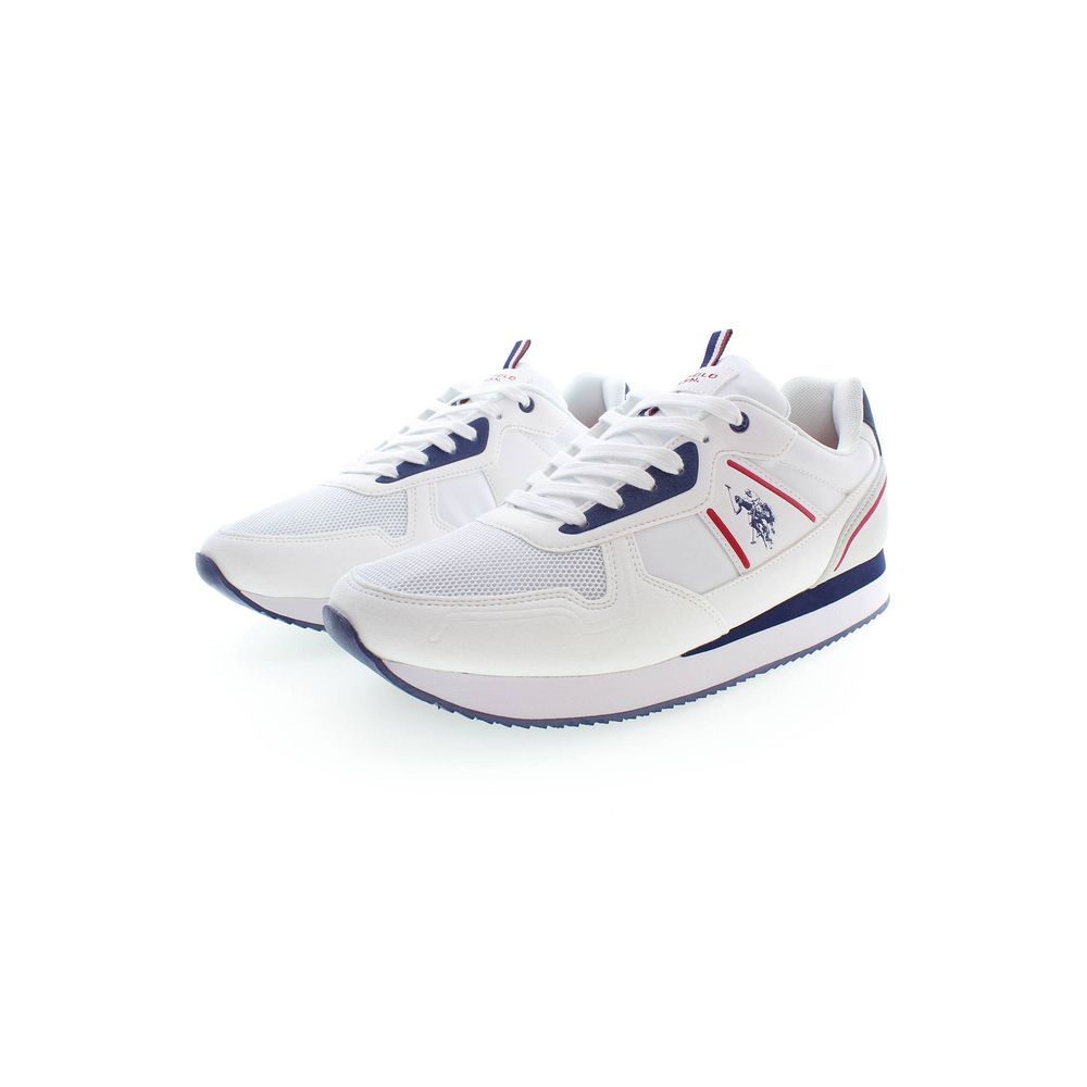 U.S. POLO ASSN. White Leather Sneakers for Effortless Elegance