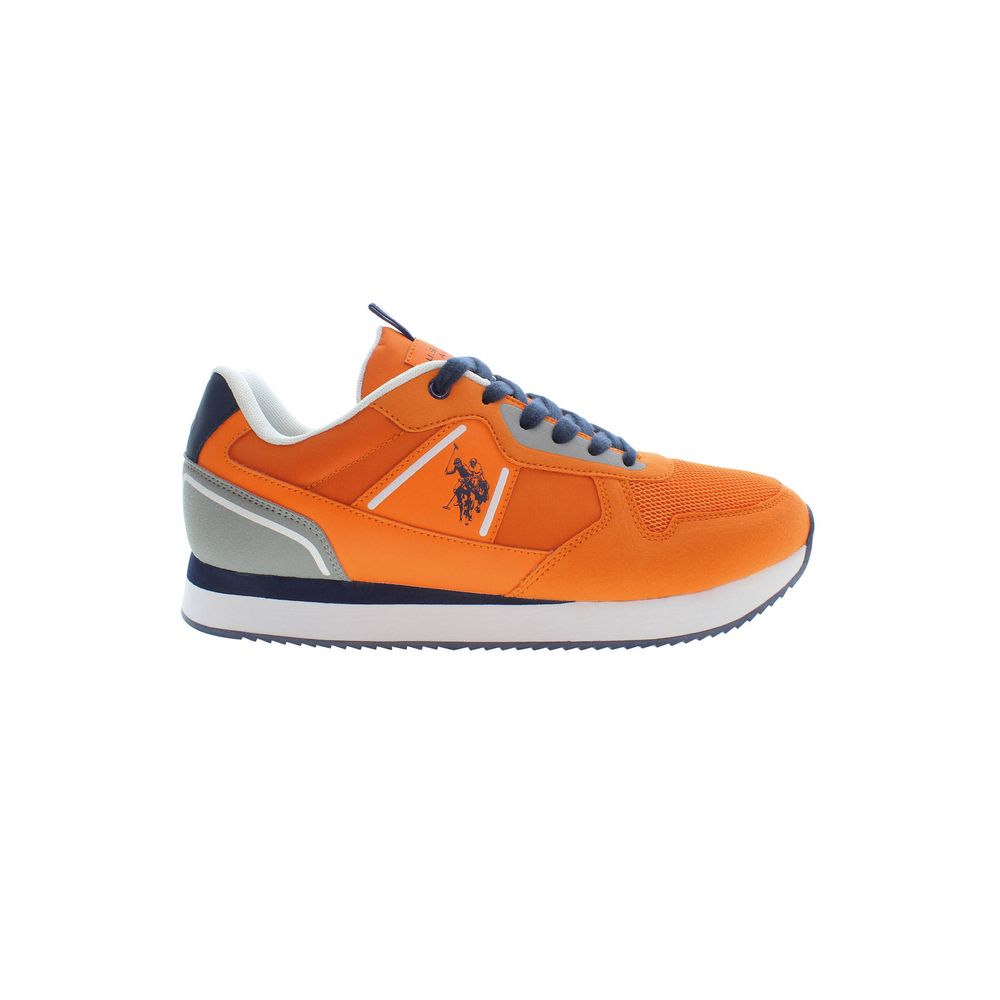 U.S. POLO ASSN. Orange Canvas Sneakers for Elevated Style