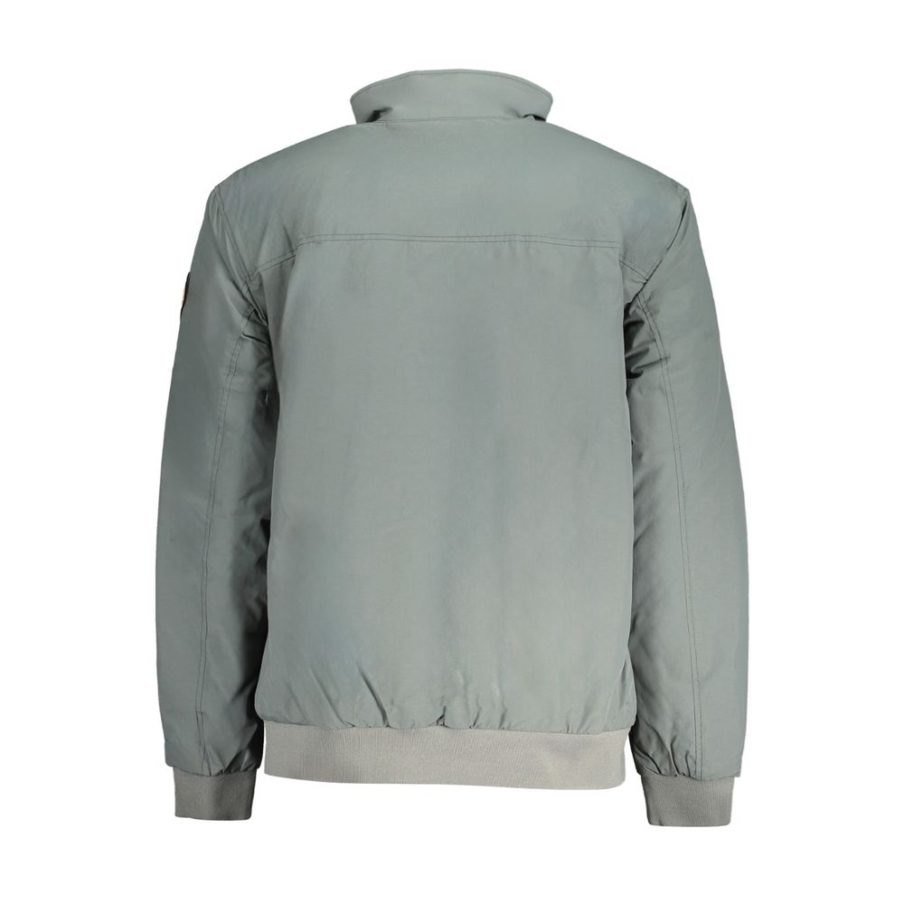 Napapijri Green Cotton Jacket with Sustainable Design Excellence