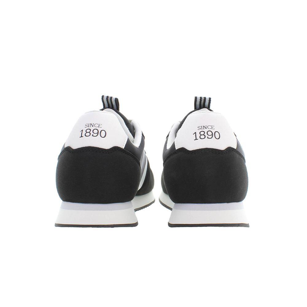 U.S. POLO ASSN. Black Leather Sneaker of Distinction and Style