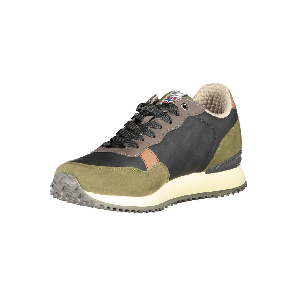 Napapijri Green Leather Sneaker - Contemporary Luxury Footwear