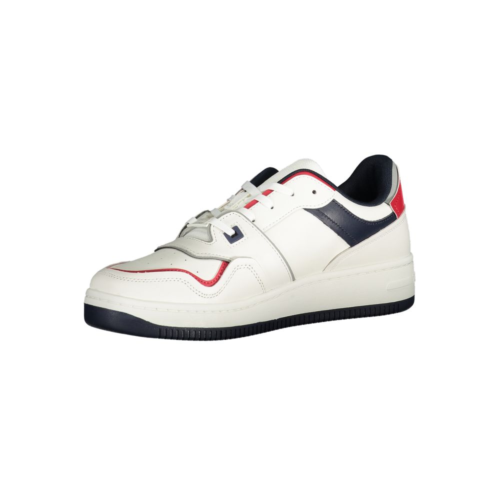Tommy Hilfiger White Leather Sneaker for Elevated Style