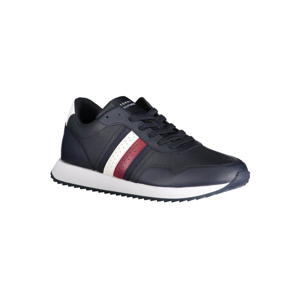 Tommy Hilfiger Blue Canvas Sneaker with Signature Branding