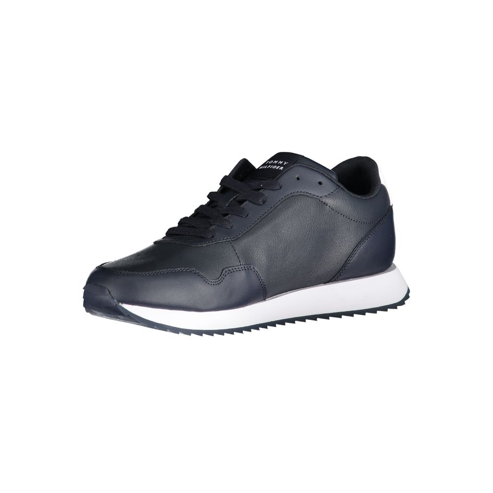 Tommy Hilfiger Blue Canvas Sneaker with Signature Branding