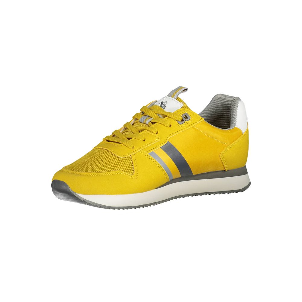 U.S. POLO ASSN. Yellow Canvas Sneakers for Elevated Style
