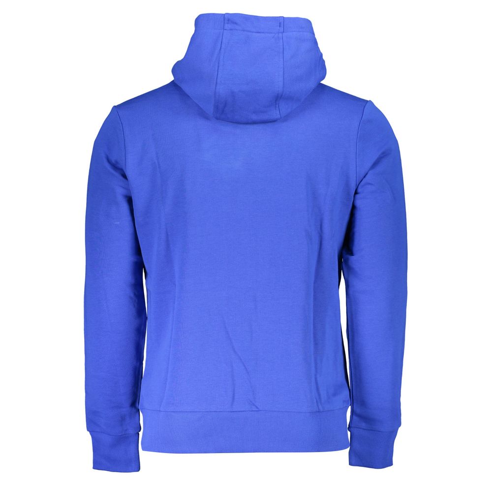 La Martina Blue Cotton Sweater for Elevated Casual Style
