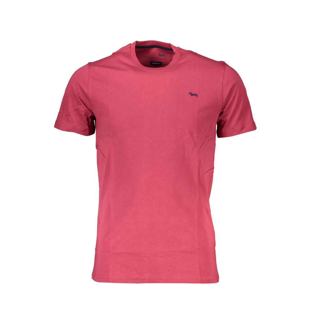 Harmont & Blaine Red Cotton T-Shirt for Effortless Elegance