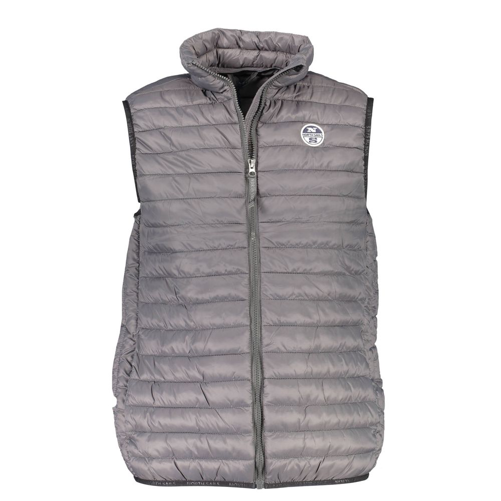 North Sails Gray Cotton Jacket with Iconic Brand Detailing