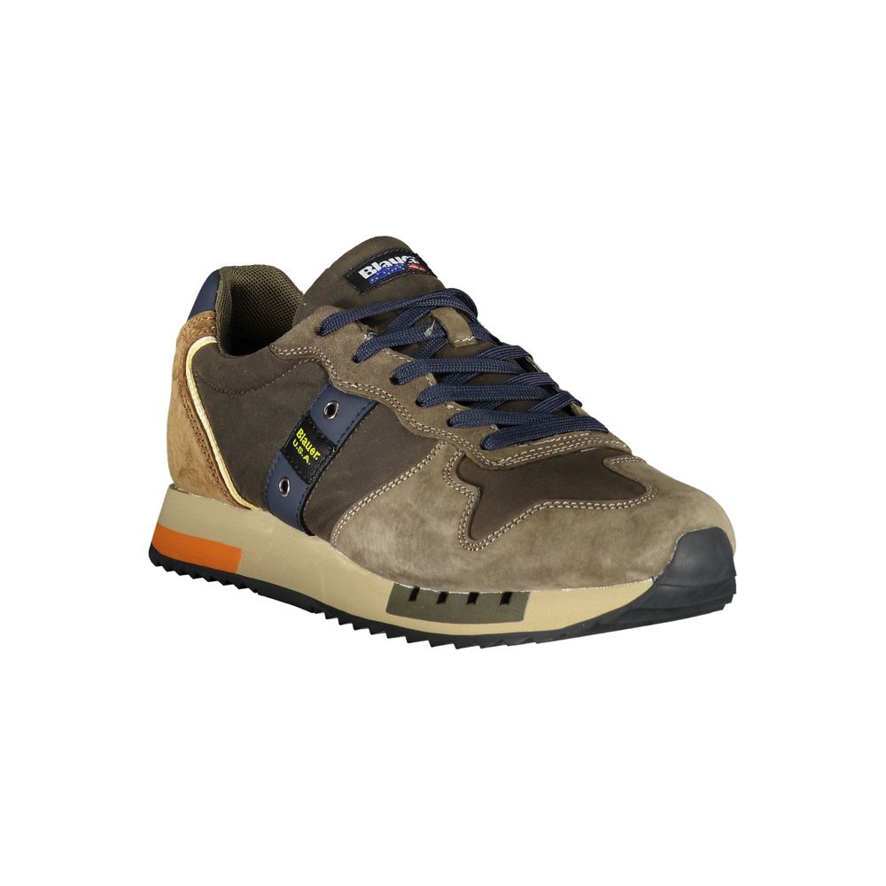 Blauer Green Leather Sneaker: Elevated Style Meets Modern Elegance