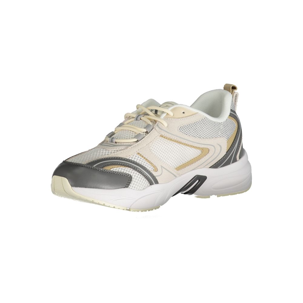 Calvin Klein Beige Leather Sneaker - Effortless Luxury Redefined