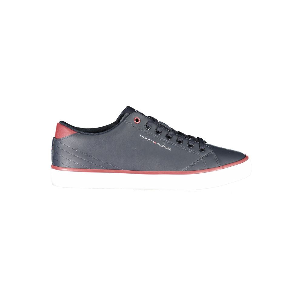 Tommy Hilfiger Blue Canvas Sneaker with Iconic Branding
