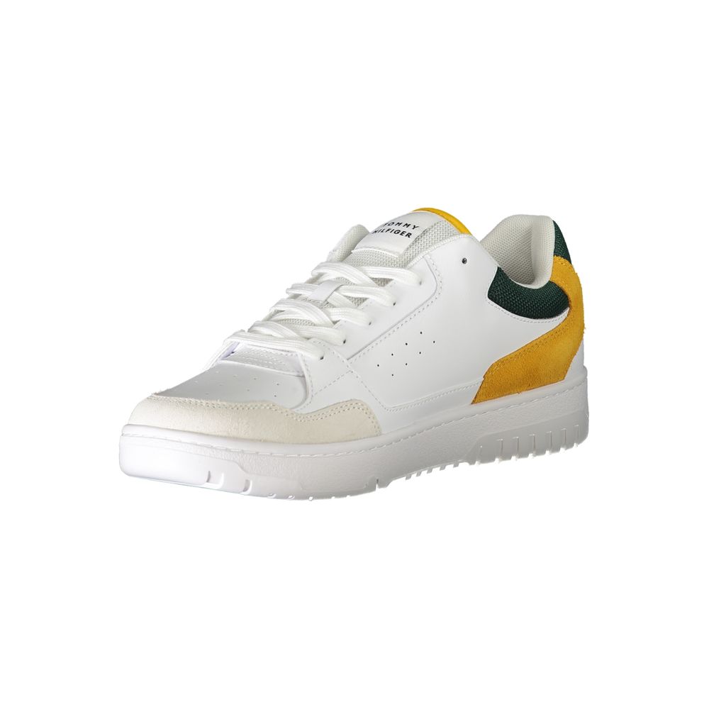 Tommy Hilfiger White Leather Sneaker for Luxury Style