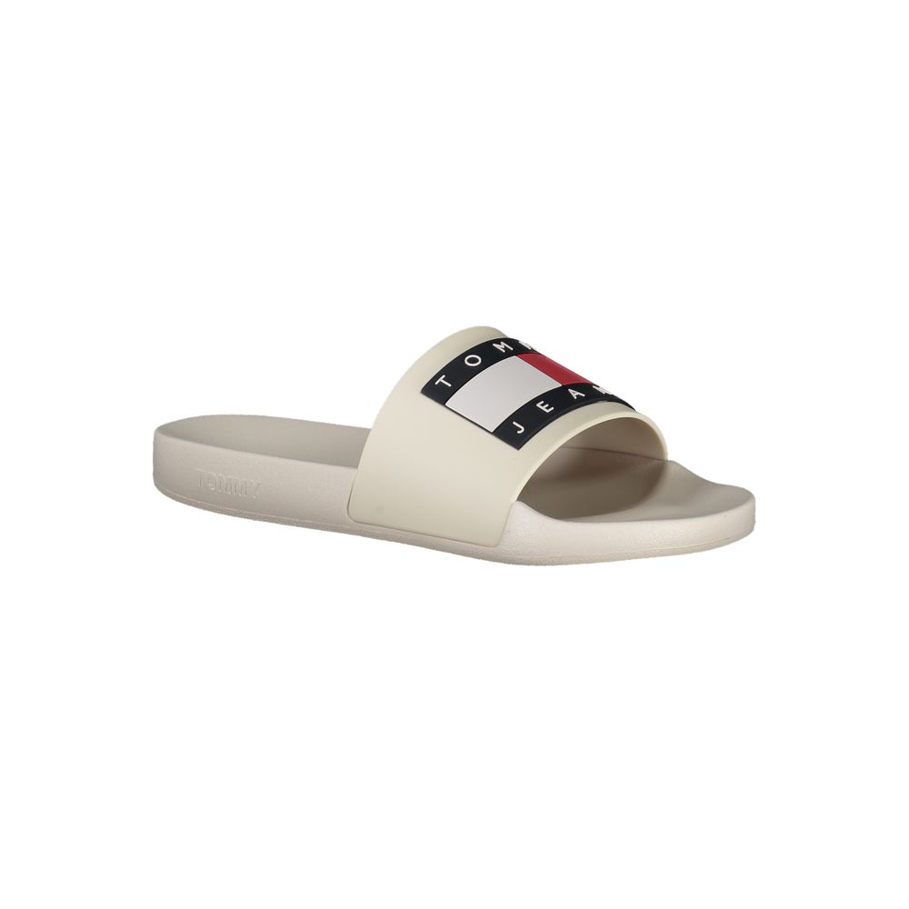 Tommy Hilfiger Beige Leather Sandal for Effortless Style
