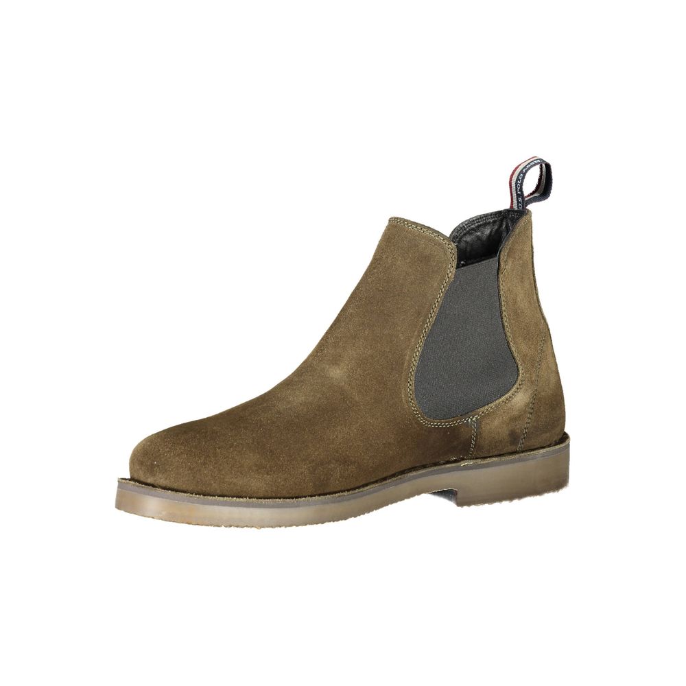 U.S. POLO ASSN. Green Leather Ankle Boot Excellence