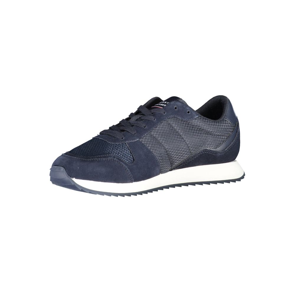 Tommy Hilfiger Blue Eco-Friendly Canvas Sneaker Elegance