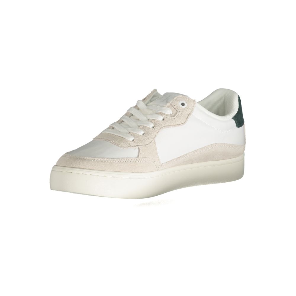 Calvin Klein White Leather Sneaker with Iconic Design
