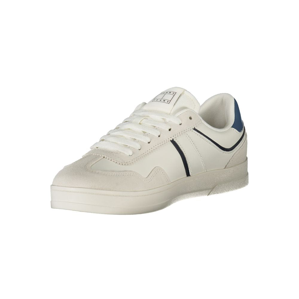 Tommy Hilfiger White Leather Sneaker for Effortless Style