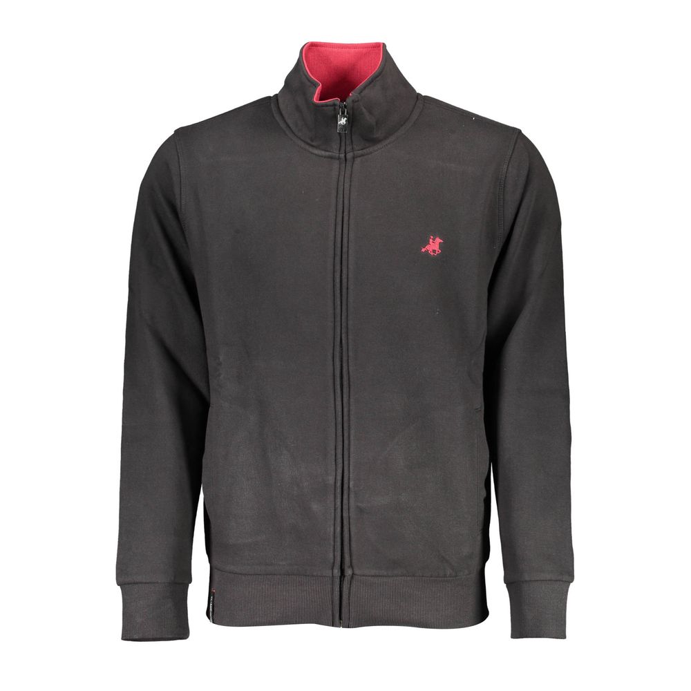 U.S. Grand Polo Black Cotton Sweater