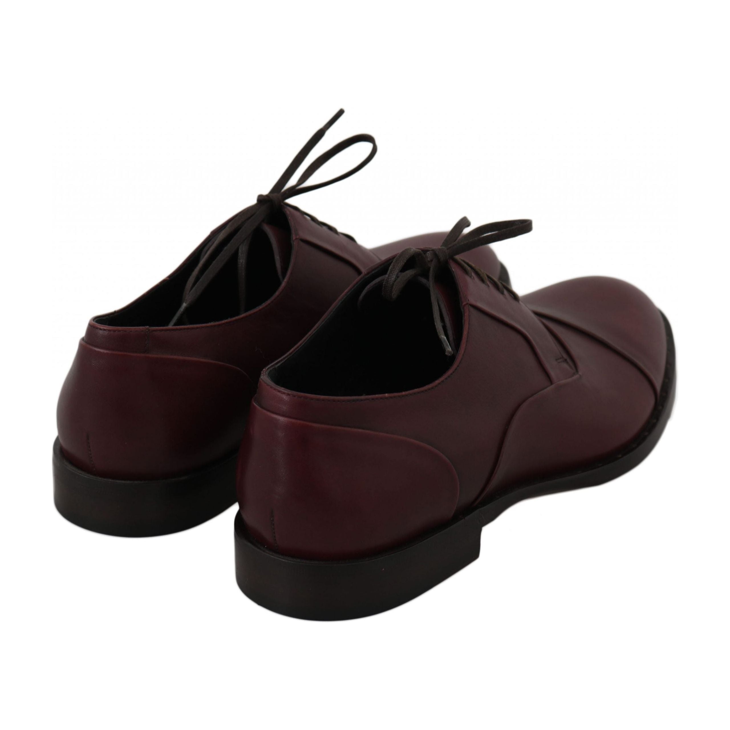 Dolce & Gabbana Bordeaux Leather Dress Shoes