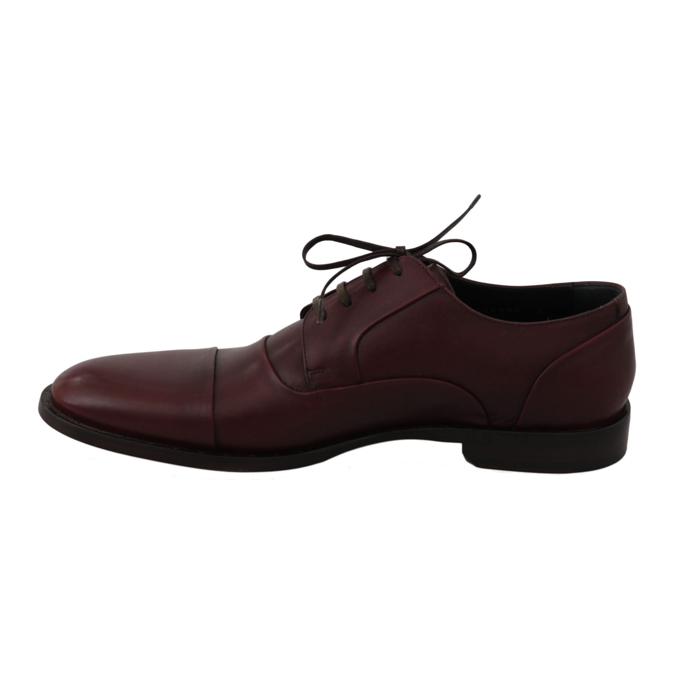 Dolce & Gabbana Bordeaux Leather Dress Shoes