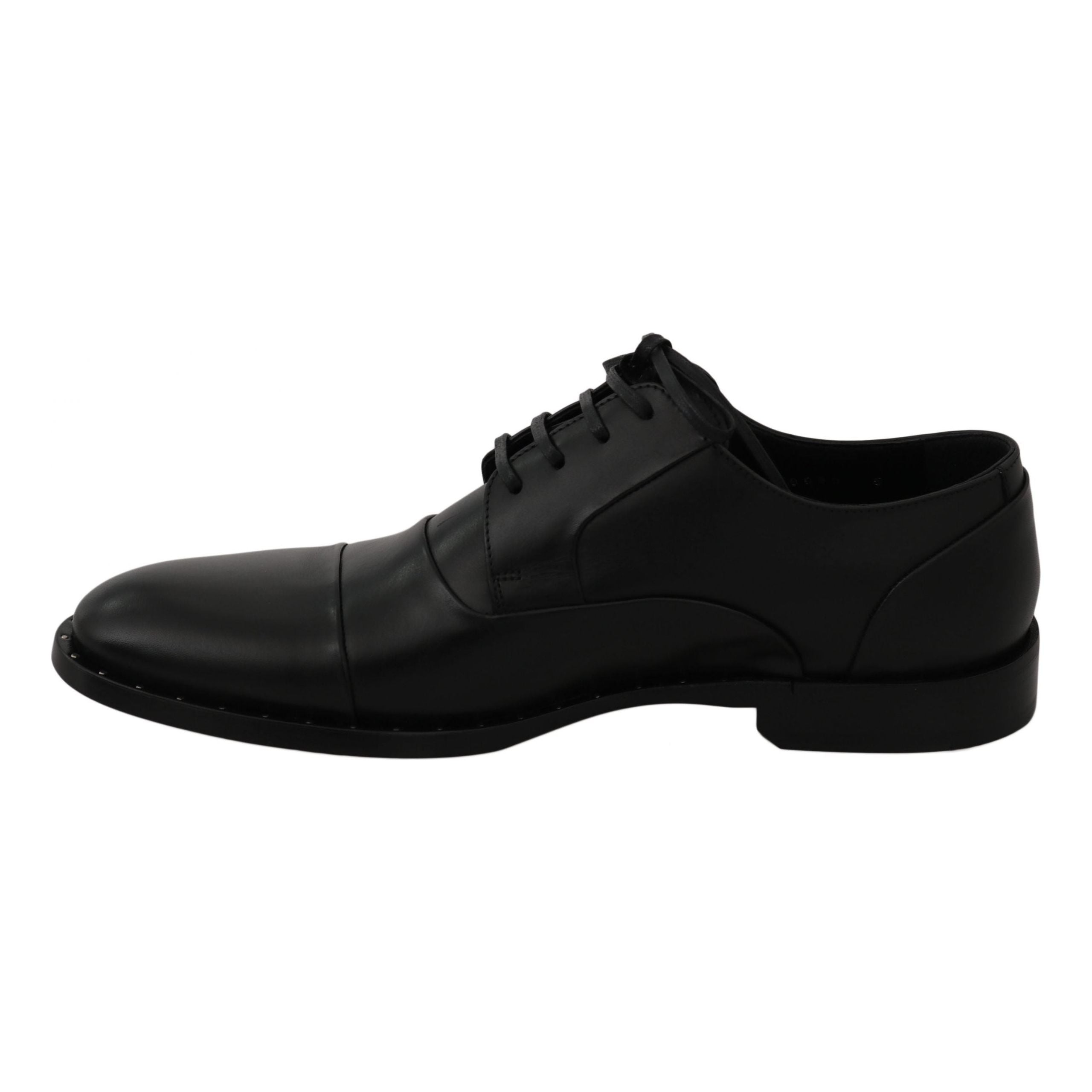 Dolce & Gabbana Sleek Black Leather Formal Dress Shoes