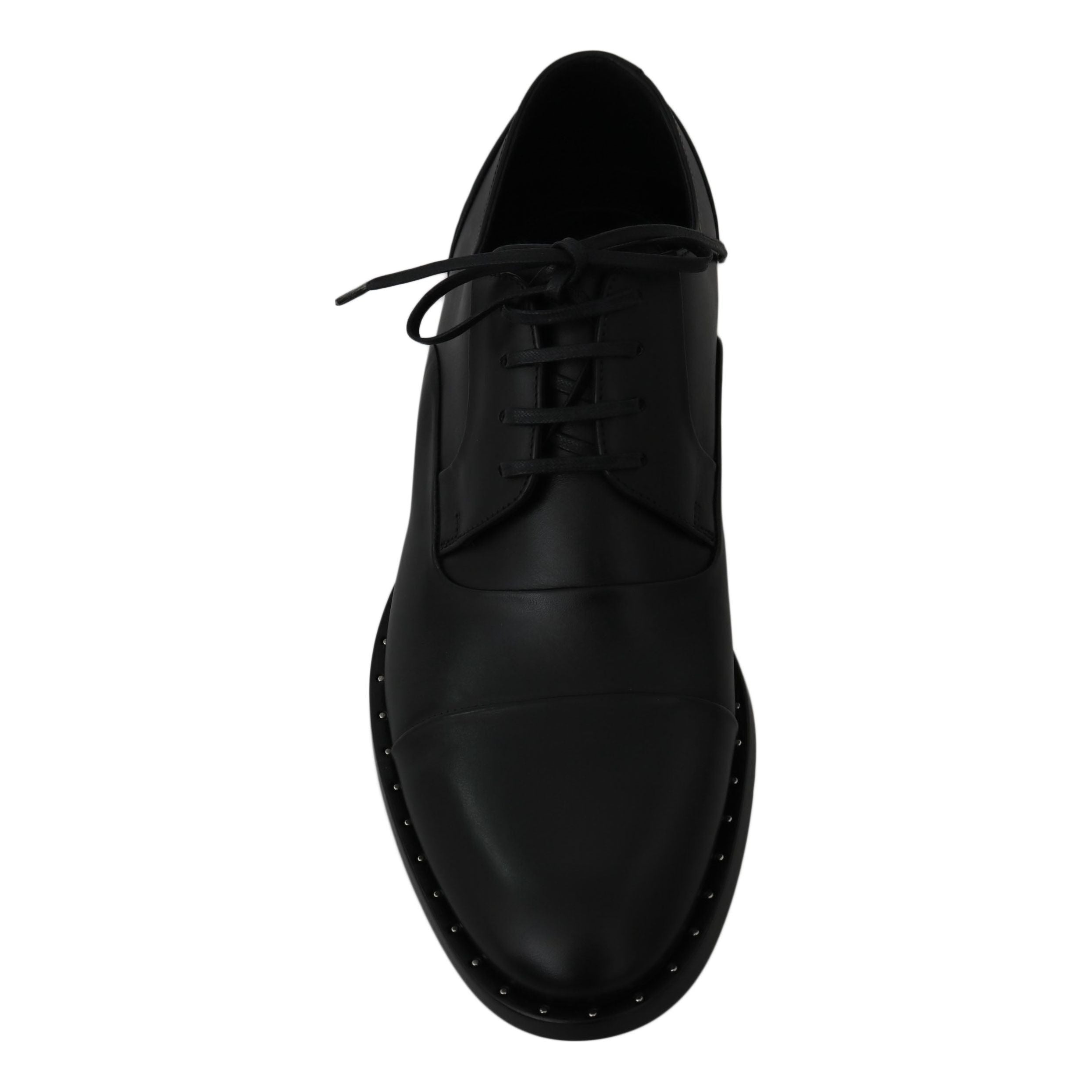 Dolce & Gabbana Sleek Black Leather Formal Dress Shoes