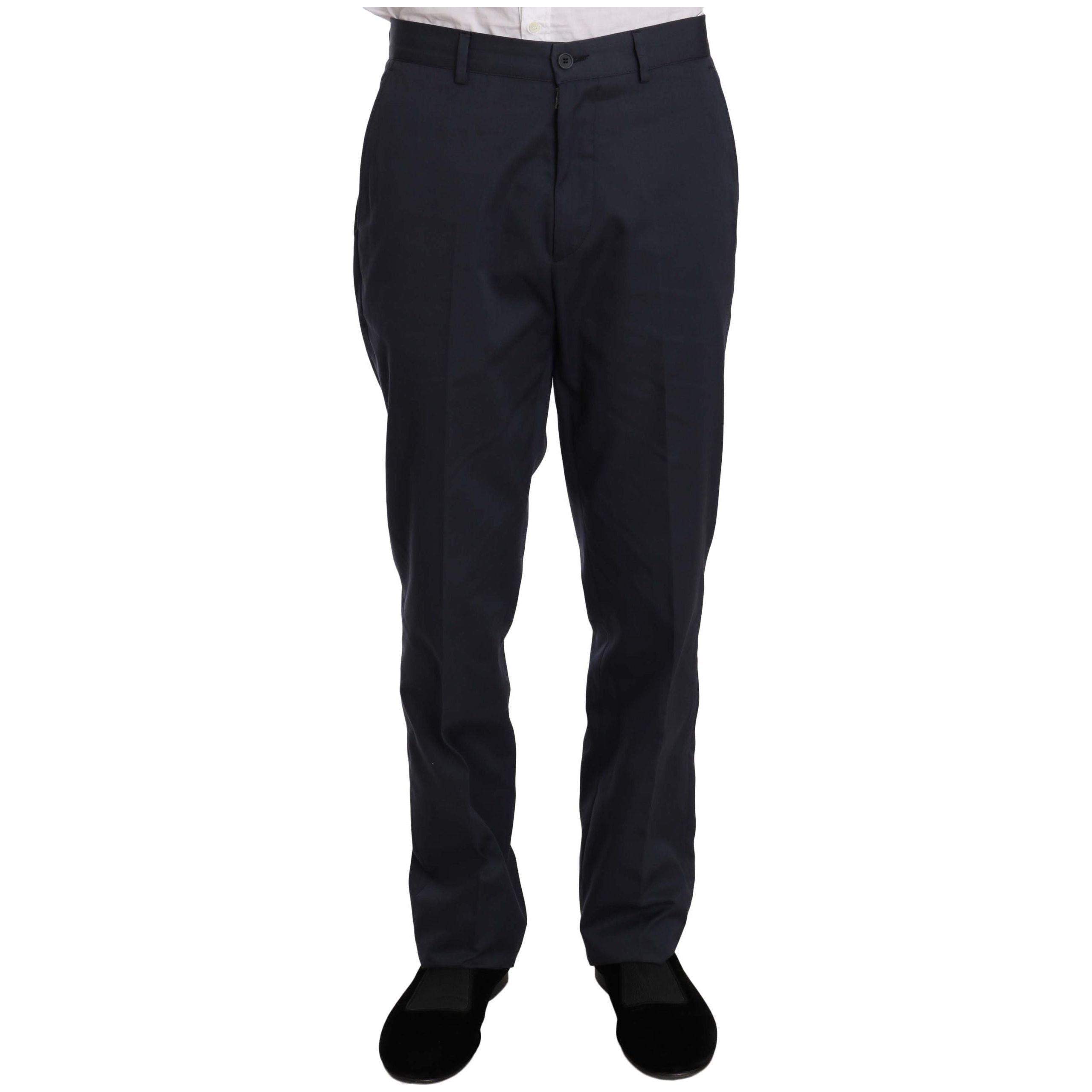 Romeo Gigli Blue Wool Two-Piece Suit for Modern Sophistication