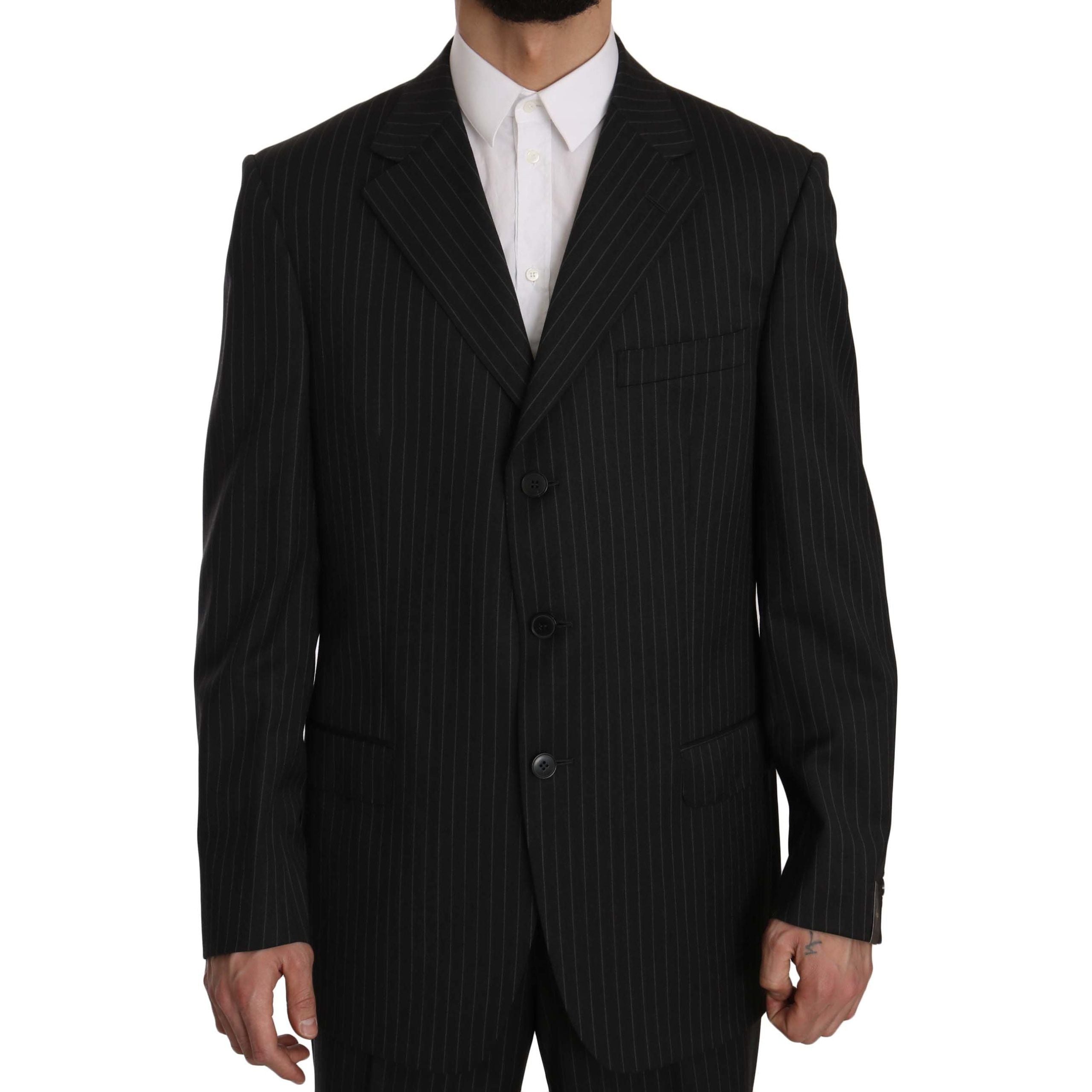 Z ZEGNA Black Wool Suit for Timeless Style