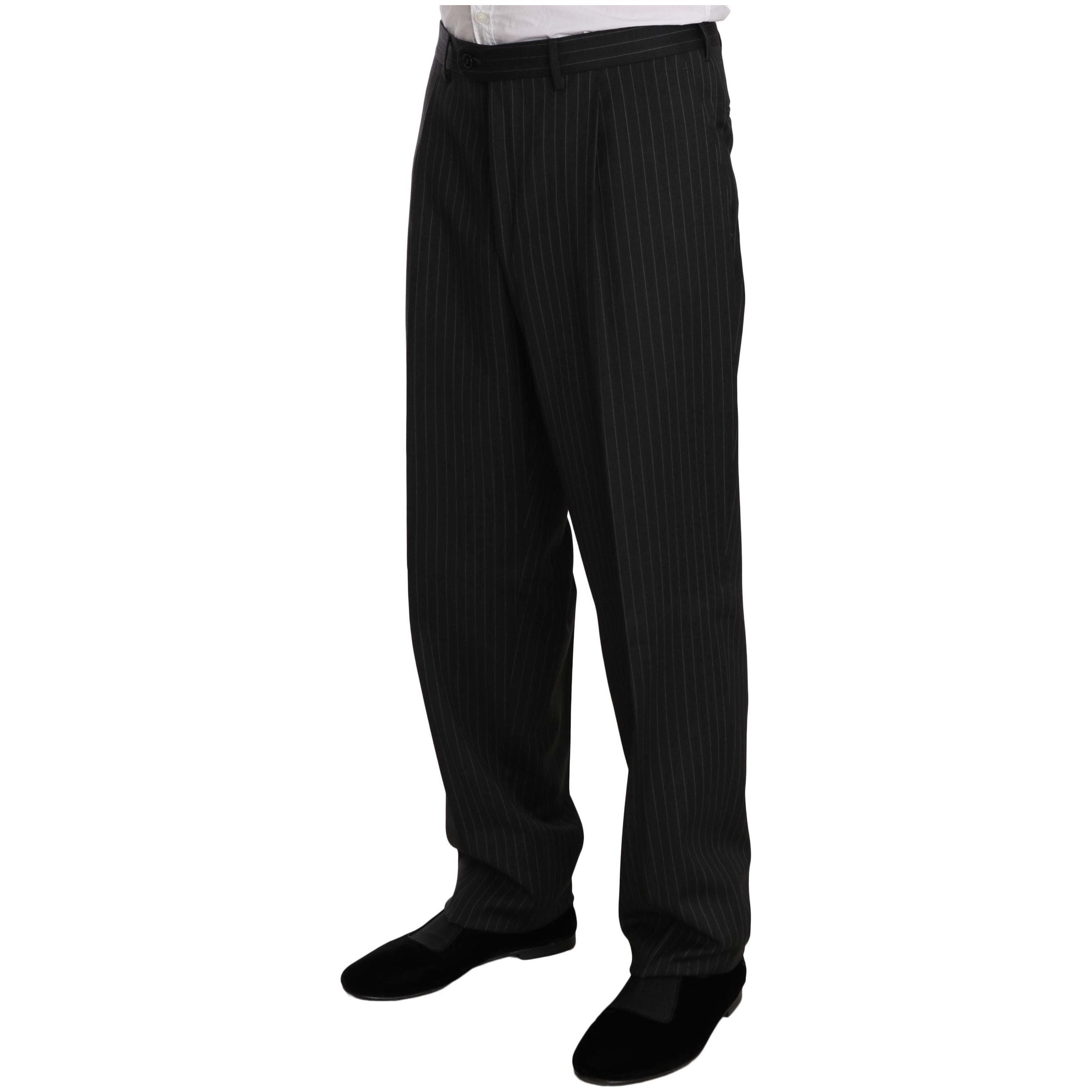 Z ZEGNA Black Wool Suit for Timeless Style