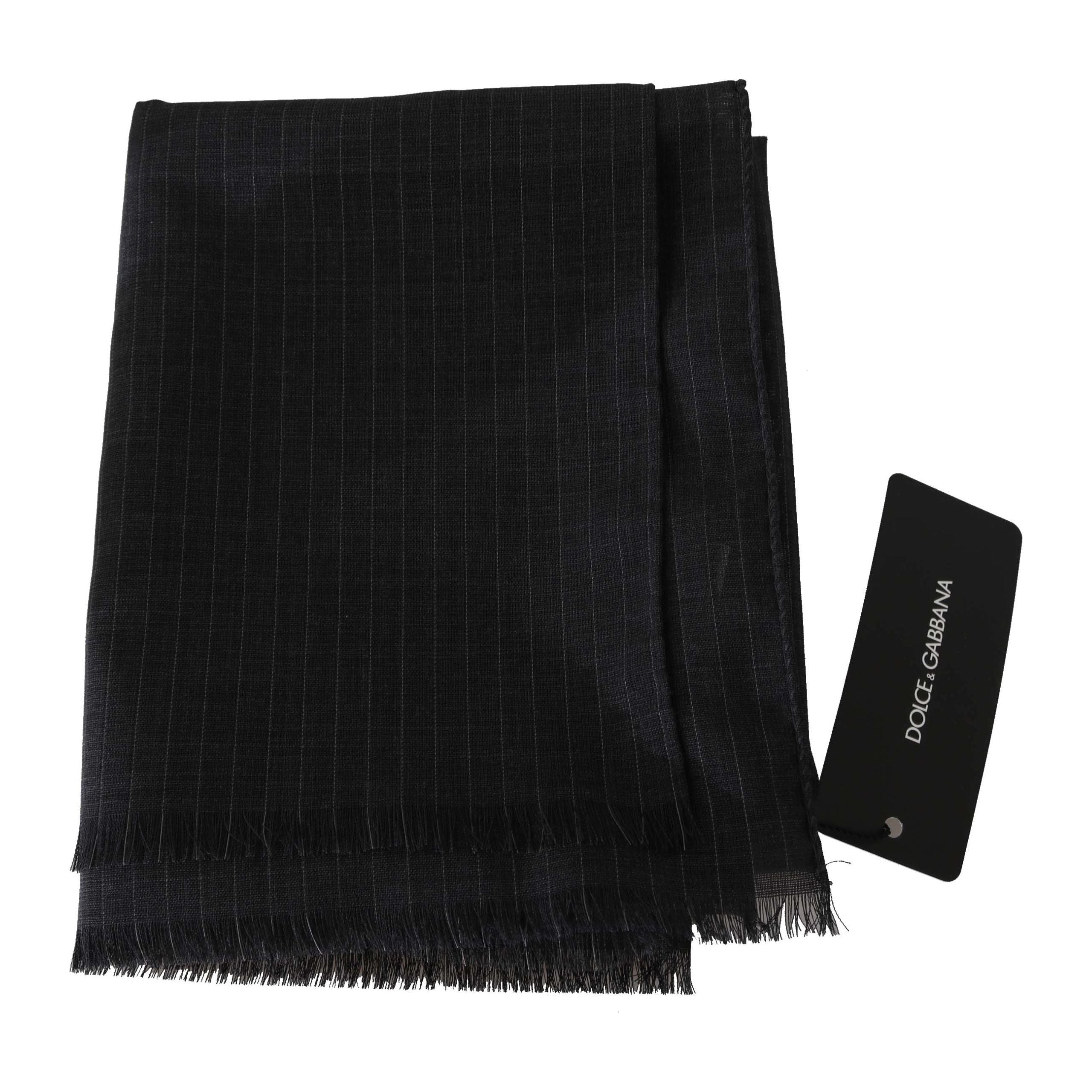 Dolce & Gabbana Gray Wool Scarf
