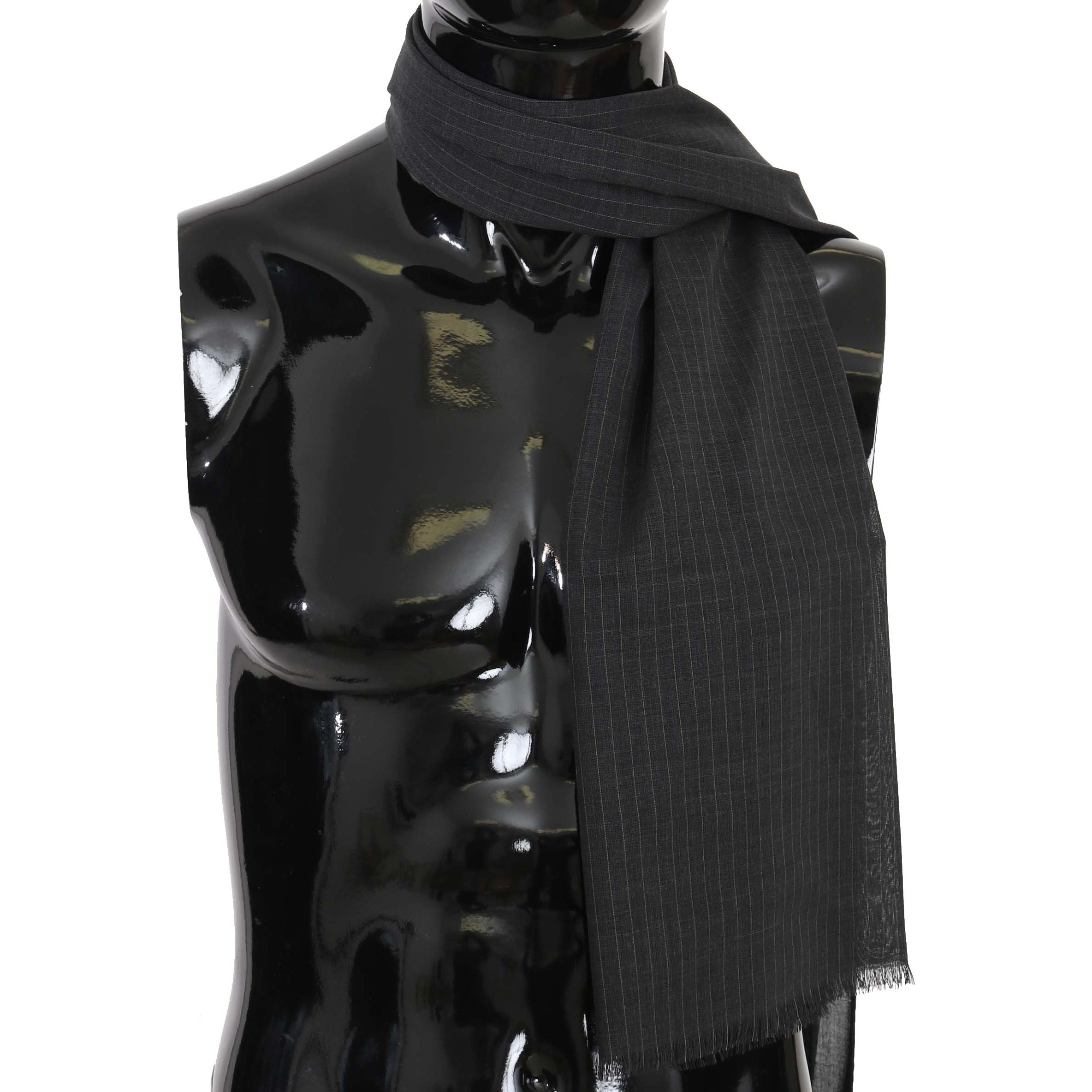 Dolce & Gabbana Gray Wool Scarf