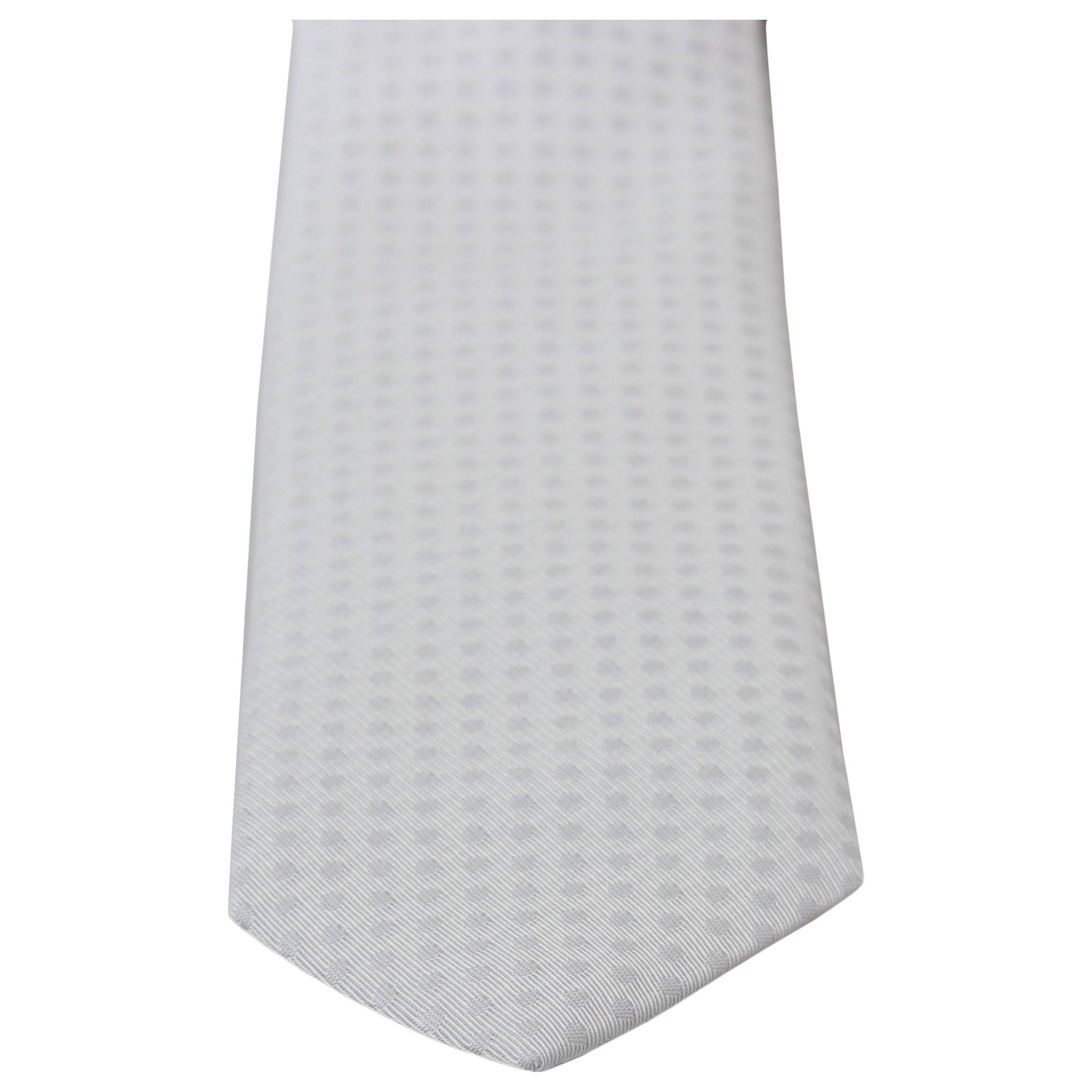 Dolce & Gabbana White Silk Blend Neck Tie