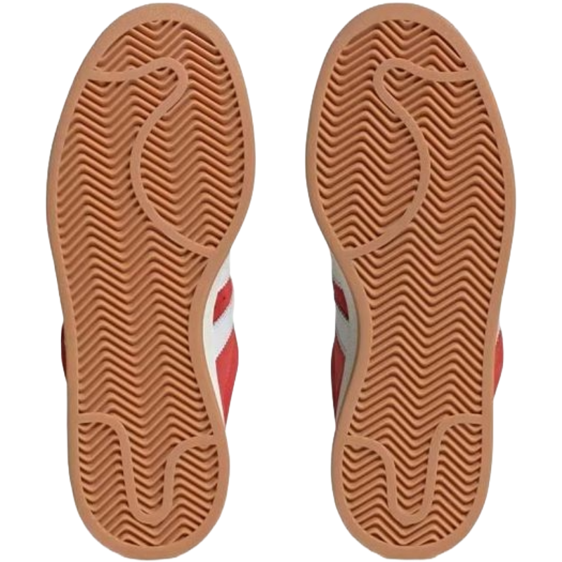 Adidas Red Suede Campus Sneakers - Bold Elegance in Footwear