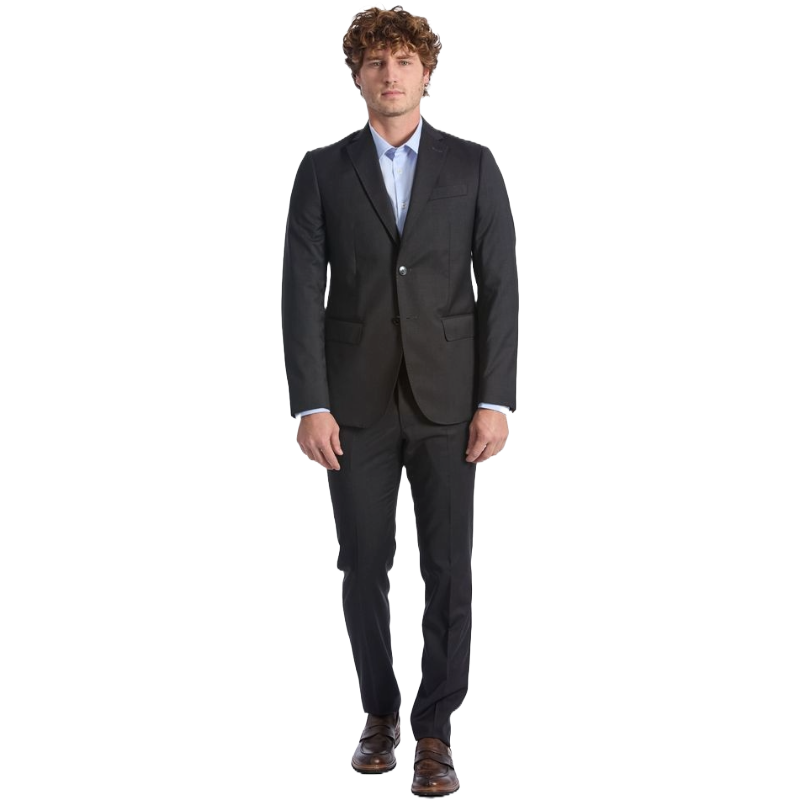 Baldinini Grey Premium Wool Suit Tailored for Timeless Elegance